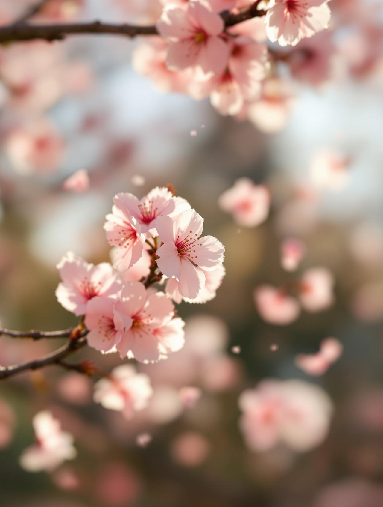 花瓣雨:樱花树下的春天